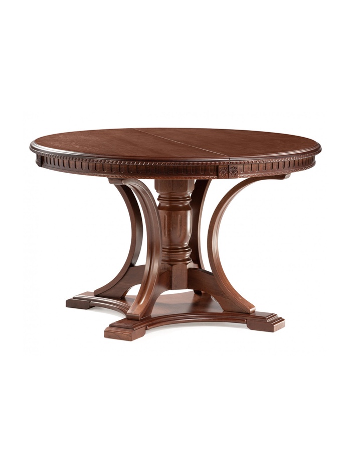 Стол кухонный деревянный раздвижной «Нозеан», 1200(1600)×1200×760 мм, цвет миланский орех