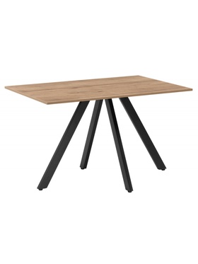 Стол кухонный деревянный раздвижной «Райн», 1160(1600)×770×770 мм, цвет дуб табачный / черный