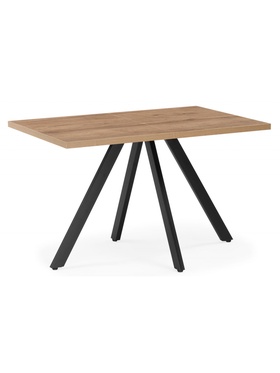 Стол кухонный деревянный раздвижной «Райн 32», 1160(1600)×770×770 мм, цвет дуб табачный / черный