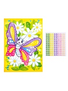 Аппликация бусинами «Бабочка», 18×25 см, набор для творчества - Фото 2