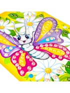 Аппликация бусинами «Бабочка», 18×25 см, набор для творчества - Фото 3