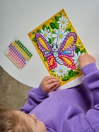 Аппликация бусинами «Бабочка», 18×25 см, набор для творчества - фото 123132832