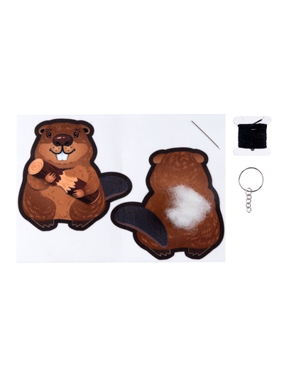 Игрушка брелок своими руками «Бобр»