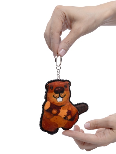 Игрушка брелок своими руками «Бобр»
