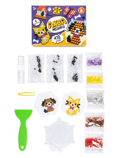 Аквамозаика «Деревня», 4 фигурки