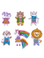 Набор для творчества. Вышивка по деревянным трафаретам «Весёлые друзья» - фото 809620933