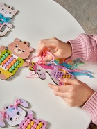 Набор для творчества. Вышивка по деревянным трафаретам «Весёлые друзья» - фото 809620935