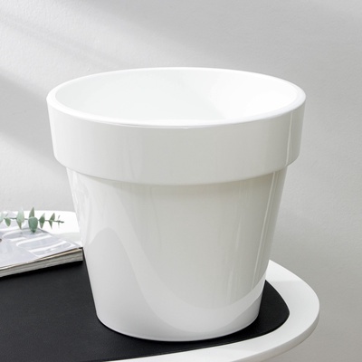 УЦЕНКА Кашпо со вставкой 9 л «Порто», цвет белый