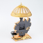 УЦЕНКА Светильник настольный, часы - будильник «Каминные. Попугаи», 16×31 см - Фото 3