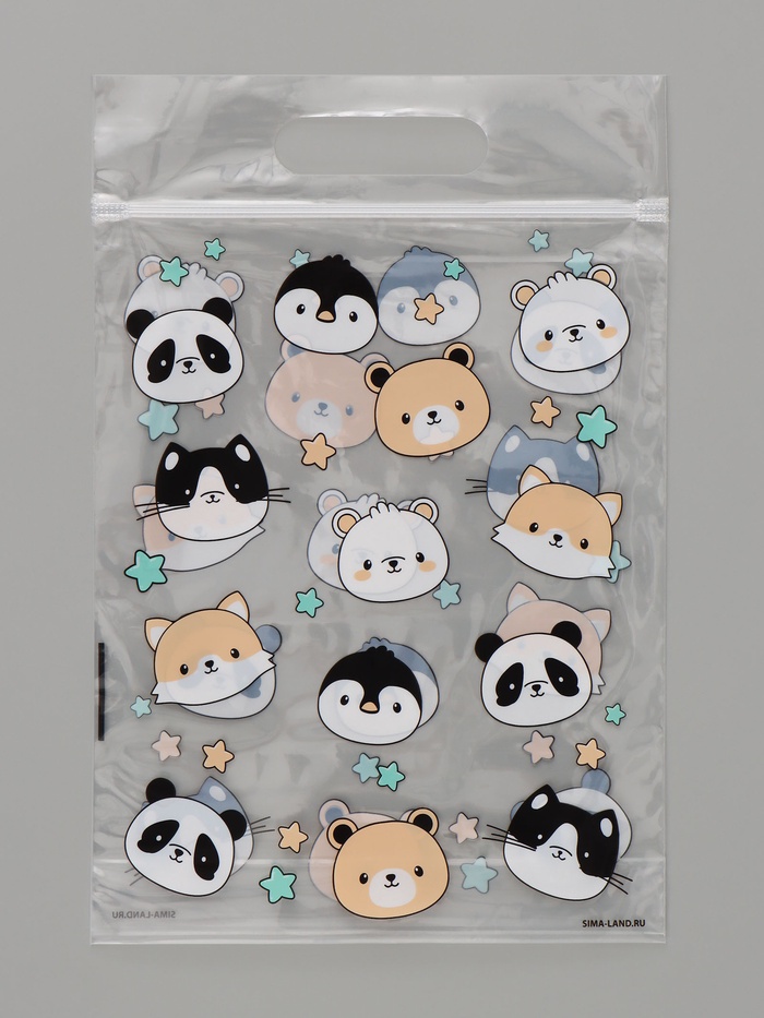 Пакет подарочный детский с zip замком «Сюрприз», 15×22 см