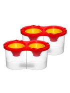 Стакан- непроливайка, набор, Calligrata, 2 штуки, двойные, с заглушкой, 300 мл, МИКС - фото 123132974