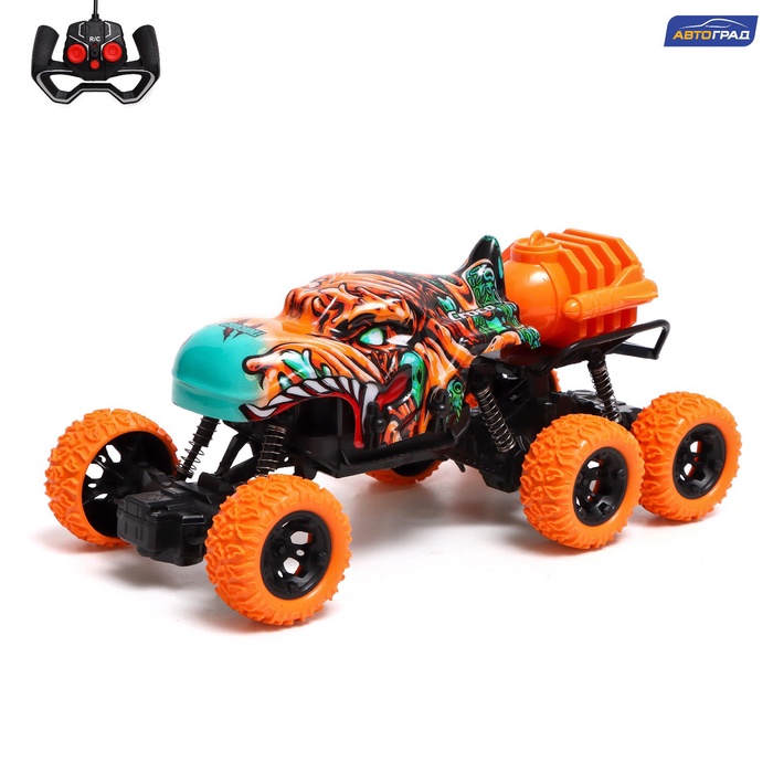 УЦЕНКА АВТОГРАД (НЕ ПОВОРАЧИВАЕТ) Джип радиоуправляемый MONSTER, 1:16, эффект дыма, свет - Фото 1