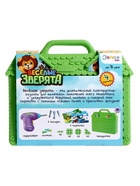 УЦЕНКА ЭВРИКИ Познавательный конструктор «Веселые зверята», с шуруповёртом, зеленый - Фото 5