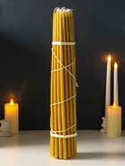 Свечи алтарные конусные №6 (набор 30 шт.), восковые, 48 см - фото 809621011