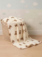 Плед двухслойный «Этель» Bear, 100×100 см, муслин, вельбоа - Фото 2