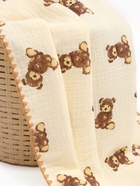 Плед двухслойный «Этель» Bear, 100×100 см, муслин, вельбоа - Фото 4