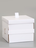 Коробка-сюрприз подарочная «Бабочки» белая, с вылетающими бабочками, 15×14.8×12.5 см - фото 809621085