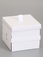 Коробка-сюрприз подарочная «Бабочки» белая, с вылетающими бабочками, 15×14.8×12.5 см - фото 809621086