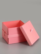 Коробка-сюрприз подарочная «Бабочки» розовая, с вылетающими бабочками, 15×14.8×12.5 см - фото 809621095