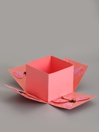 Коробка-сюрприз подарочная «Бабочки» розовая, с вылетающими бабочками, 15×14.8×12.5 см - фото 809621096