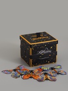 Коробка-сюрприз подарочная «Бабочки, С днём рождения» чёрная, с вылетающими бабочками, 15×14.8×12.5 см - фото 809621116