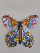 Коробка-сюрприз подарочная «Бабочки, С днём рождения» чёрная, с вылетающими бабочками, 15×14.8×12.5 см - фото 809621125