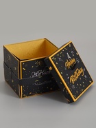 Коробка-сюрприз подарочная «Бабочки, С днём рождения» чёрная, с вылетающими бабочками, 15×14.8×12.5 см - фото 809621119