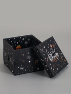 Коробка-сюрприз подарочная «Бабочки, День рождения» чёрная, с вылетающими бабочками, 15×14.8×12.5 см - фото 809621130