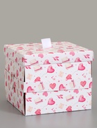 Коробка-сюрприз подарочная «Бабочки, Сердца» розовая, с вылетающими бабочками, 15×14.8×12.5 см - фото 809621136