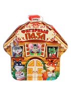 Фигурный пазл в металлической копилке с замочком «Теремок», 40 деталей 10952683