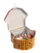 Фигурный пазл в металлической копилке с замочком «Теремок», 40 деталей 10952683