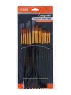 Набор кистей для рисования Calligrata, синтетика, 12 штук: № 1, 2, 3, 4, 5, 6, 7, 8, 9, 10, 11, 12 - фото 809621176