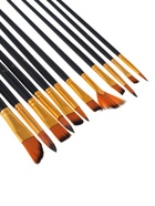 Набор кистей для рисования Calligrata, синтетика, 12 штук: № 1, 2, 3, 4, 5, 6, 7, 8, 9, 10, 11, 12 - фото 123133065