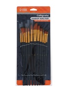 Набор кистей для рисования Calligrata, синтетика, 12 штук: № 1, 2, 3, 4, 5, 6, 7, 8, 9, 10, 11, 12 - фото 123133066