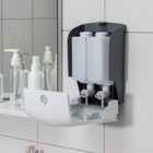 УЦЕНКА Диспенсер для жидкого мыла механический двойной по 500 мл, пластик - Фото 2