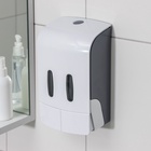 УЦЕНКА Диспенсер для жидкого мыла механический двойной по 500 мл, пластик - Фото 3