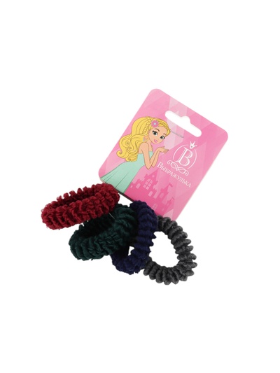 Резинка для волос "Махрушка спорт" (набор 4 шт) классика, 3,5 см, микс