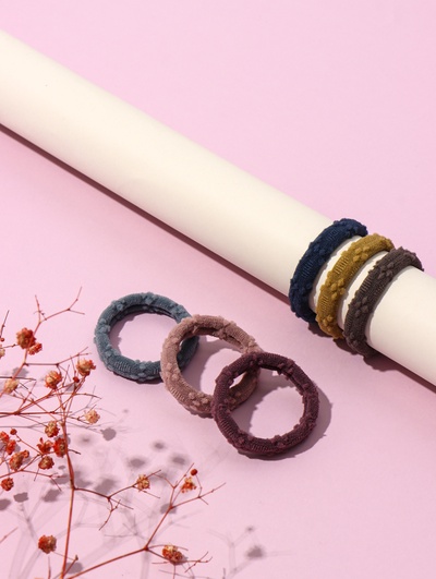 Резинки для волос «Спорт галант пастель», набор 6 шт., 4 см, МИКС