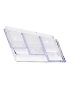 Подставка для визиток, прозрачная, 3 отделения 10959278