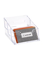 Подставка для визиток, прозрачная, 3 отделения 10959278