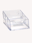 Подставка для визиток, прозрачная, 3 отделения - Фото 5