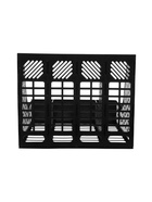 Лоток для бумаг Calligrata с отделениями для пишущих принадлежностей, вертикальный, 4 отделения, чёрный - Фото 5