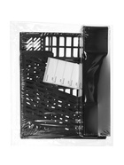 Лоток для бумаг Calligrata с отделениями для пишущих принадлежностей, вертикальный, 4 отделения, чёрный - Фото 8