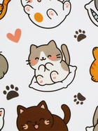 Коврик под миску «Много котиков!», 43×28 см - фото 809621400