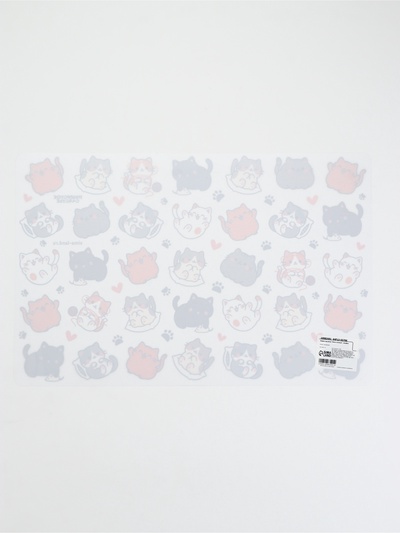 Коврик под миску «Много котиков!», 43×28 см