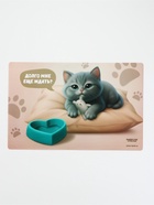 Коврик под миску «Котик недовольный», 43×28 см 10983492