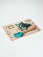 Коврик под миску «Котик недовольный», 43×28 см 10983492