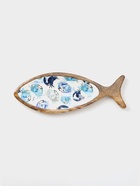 УЦЕНКА Блюдо в форме рыбки "Крабы" дерево манго 32х11,5х2 см - Фото 1