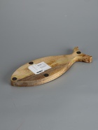 УЦЕНКА Блюдо в форме рыбки "Крабы" дерево манго 32х11,5х2 см - Фото 5