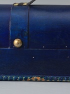 УЦЕНКА Шкатулка дерево под бутылку "С заклёпками" ярко-синяя 11х34х12,8 см - Фото 6